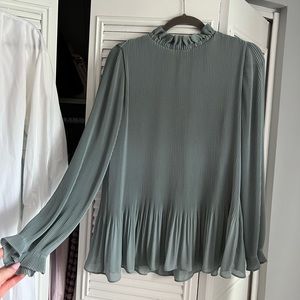 Green Ruffle Blouse from H&M